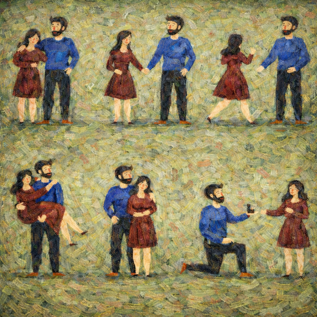 Relationship journey from first meeting to proposal